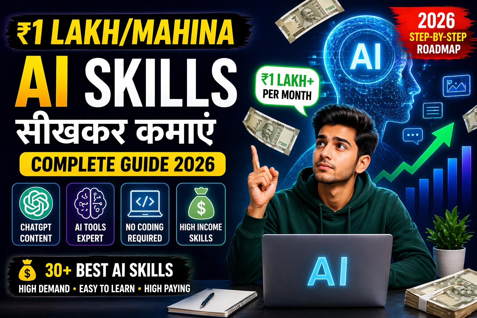 best ai skills for earning money online india 2026