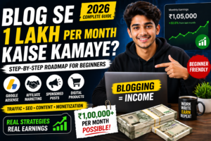 Blog Se ₹1 Lakh Per Month Kaise Kamaye — Complete Roadmap 2026