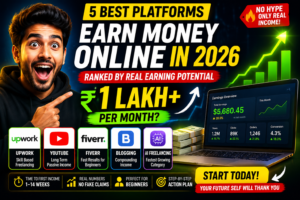 5 Best Platforms to Earn Money Online in 2026 (Ranked by Real Earning Potential)