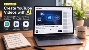 How to Create YouTube Videos with AI in 2026 (The Easiest Method No One Talks About)You Don’t Need a Camera, a Studio, or Even a Face On Screen